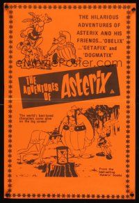 5g383 ADVENTURES OF ASTERIX New Zealand daybill '76 world's best-loved French cartoon characters!