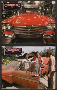 5g801 CHRISTINE 8 French LCs '83 written by Stephen King, directed by John Carpenter, creepy car!