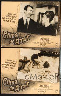 5g942 CLIMATES OF LOVE 8 Mexican LCs '63 Stellio Lorenzi's Climats, Marina Vlady, Emmanuelle Riva