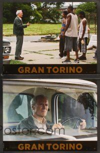 5g805 GRAN TORINO 8 French LCs '09 great images of cranky old man Clint Eastwood!