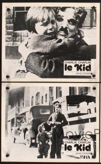 5g807 KID 8 French LCs R80s Charlie Chaplin & Jackie Coogan silent classic!