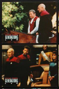 5g754 STAR TREK: GENERATIONS 12 French LCs '94 Patrick Stewart as Picard, William Shatner as Kirk!