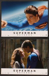 5g815 SUPERMAN RETURNS 8 French LCs '06 Brandon Routh, Kate Bosworth, Spacey, sexy Parker Posey!