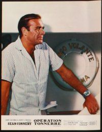 5g710 THUNDERBALL 24 French LCs '65 cool images of Sean Connery as secret agent James Bond 007!