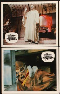 5g863 ABOMINABLE DR. PHIBES 17 German LCs + poster '72 Vincent Price, different horror images!