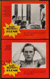 5g901 ANDY WARHOL'S FLESH 8 German LCs '70 Joe Dallesandro, directed by Paul Morrisey!