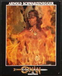 5g878 CONAN THE DESTROYER 14 German LCs '84 Arnold Schwarzenegger is the most powerful legend!
