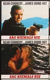 5g854 NEVER SAY NEVER AGAIN 20 German LCs '83 Sean Connery as James Bond 007, sexy Barbara Carrera!