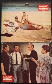 5g911 THUNDERBALL 8 German LCs R70s Sean Connery as James Bond, Claudine Auger, Molly Peters