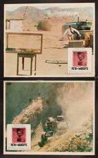 5g948 DUEL 8 Mexican LCs '72 Steven Spielberg, Dennis Weaver, most bizarre murder weapon ever used!