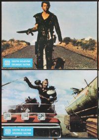 5g705 MAD MAX 2: THE ROAD WARRIOR 8 Yugoslavian LC '81 Mel Gibson, George Miller Australian sci-fi!
