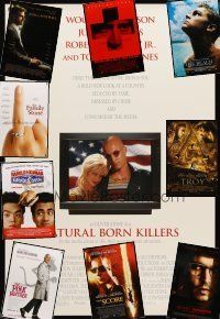 5h034 LOT OF 28 UNFOLDED ONE-SHEETS '91 - '06 Natural Born Killers, Troy, Pink Panther & more!