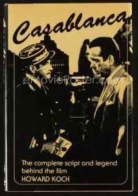 5h137 CASABLANCA second edition hardcover book '73 complete script & legend behind the film!