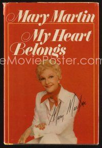 5h151 MY HEART BELONGS first edition hardcover book '76 Mary Martin autobiography!