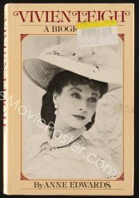 5h156 VIVIEN LEIGH: A BIOGRAPHY first edition hardcover book '77 written by Anne Edwards!