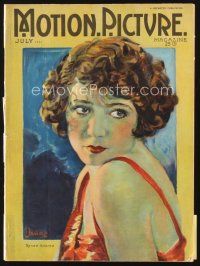 5h123 MOTION PICTURE magazine July 1921 artwork portrait of sexy Renee Adoree by Deane!