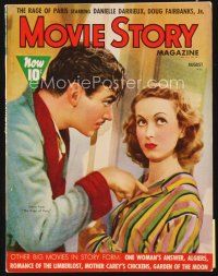5h109 MOVIE STORY magazine August 1938 Douglas Fairbanks Jr. & Danielle Darrieux in Rage of Paris!
