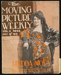 5h049 MOVING PICTURE WEEKLY exhibitor magazine Jul 19, 1919 best Elmo Lincoln ad, James J. Corbett