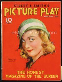 5h074 PICTURE PLAY magazine February 1932 wonderful art portrait of Marian Marsh by Modest Stein!
