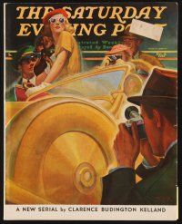 5h128 SATURDAY EVENING POST magazine December 4, 1937 cover art by Michael Dolas!