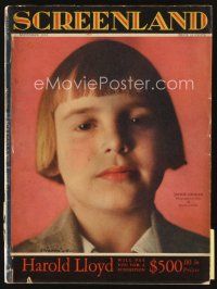 5h084 SCREENLAND magazine November 1924 portrait of young Jackie Coogan by Lejaren a Hiller!