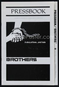 5h312 BROTHERS pressbook '77 Bernie Casey, Vonetta McGee, love story that shocked the nation!