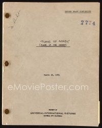 5h212 FLAME OF ARABY 2nd draft continuity script March 26, 1951, working title Flame of the Desert!