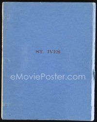 5h230 ST. IVES revised draft script September 29, 1975, screenplay by Barry Beckerman!