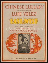 5h256 EAST IS WEST sheet music '30 great image of Asian Lupe Velez, Chinese Lullaby!