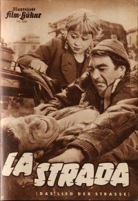 5h178 LA STRADA German program '56 Federico Fellini, Anthony Quinn, Giulietta Masina, different!