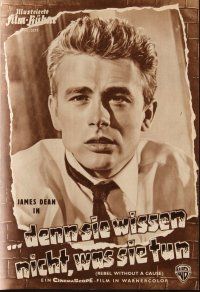 5h193 REBEL WITHOUT A CAUSE German program '56 Nicholas Ray, James Dean, Natalie Wood, different!