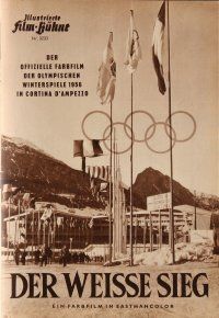 5h206 WHITE VERTIGO German program '56 cool images from the 1956 Winter Olympic sports games!