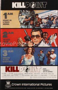 5h345 KILLPOINT pressbook '84 Richard Roundtree, Cameron Mitchell, when violence is out of control!