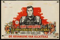 5j340 BIRDMAN OF ALCATRAZ Belgian '63 art of Burt Lancaster in John Frankenheimer's prison classic