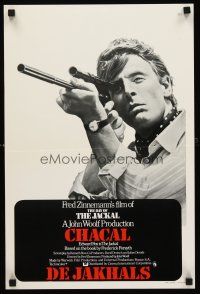 5j363 DAY OF THE JACKAL Belgian '73 Fred Zinnemann assassination classic, master killer Edward Fox!