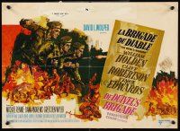 5j367 DEVIL'S BRIGADE Belgian '68 William Holden, Cliff Robertson, Vince Edwards, cool art by Ray!