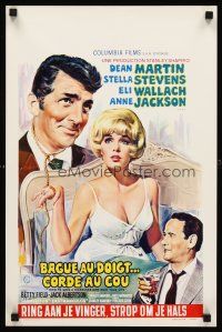 5j391 HOW TO SAVE A MARRIAGE Belgian '68 different art of Dean Martin & sexy Stella Stevens!