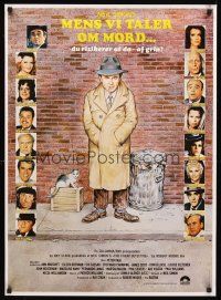 5j506 CHEAP DETECTIVE Danish '78 artwork of private eye Peter Falk, Ann-Margret