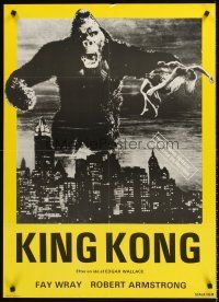 5j550 KING KONG Danish R60s cool image of giant ape holding sexy Fay Wray over city!