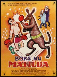 5j569 MATILDA Danish '79 Elliott Gould, wacky Lundvald art of boxing kangaroo!