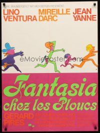 5j670 DIAMOND BIKINI French 23x32 '71 Pires's Fantasia chez les ploucs, wacky sexy art!