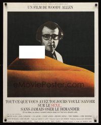 5j675 EVERYTHING YOU ALWAYS WANTED TO KNOW ABOUT SEX French 23x32 '72 Woody Allen & bare breast!