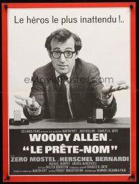 5j682 FRONT French 23x32 '76 Woody Allen, Martin Ritt, 1950s Communist Scare blacklist in U.S.!