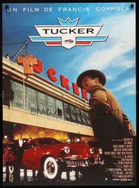 5j766 TUCKER: THE MAN & HIS DREAM French 23x32 '88 Francis Ford Coppola, image of Jeff Bridges!