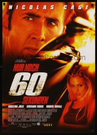 5j281 GONE IN 60 SECONDS German '00 great image of car thieves Nicolas Cage & Angelina Jolie!