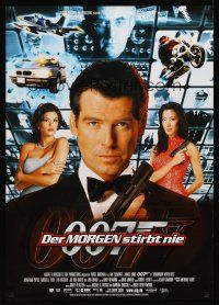 5j324 TOMORROW NEVER DIES German '97 Pierce Brosnan as James Bond, Michelle Yeoh, Teri Hatcher!