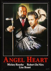 5j146 ANGEL HEART Italian/Eng 1sh '87 Robert DeNiro, Mickey Rourke, directed by Alan Parker!