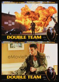 5j160 DOUBLE TEAM 4 Italian photobustas '97 Jean-Claude Van Damme & Dennis Rodman, Mickey Rourke!