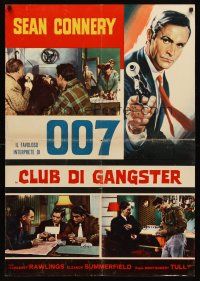 5j152 NO ROAD BACK Italian lrg pbusta R64 English, cool Bond-like artwork of Sean Connery!