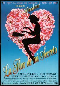 5j130 FLOWER OF MY SECRET Spanish '95 La Flor de mi secreto, Pedro Almodovar, sexy silhouette art!